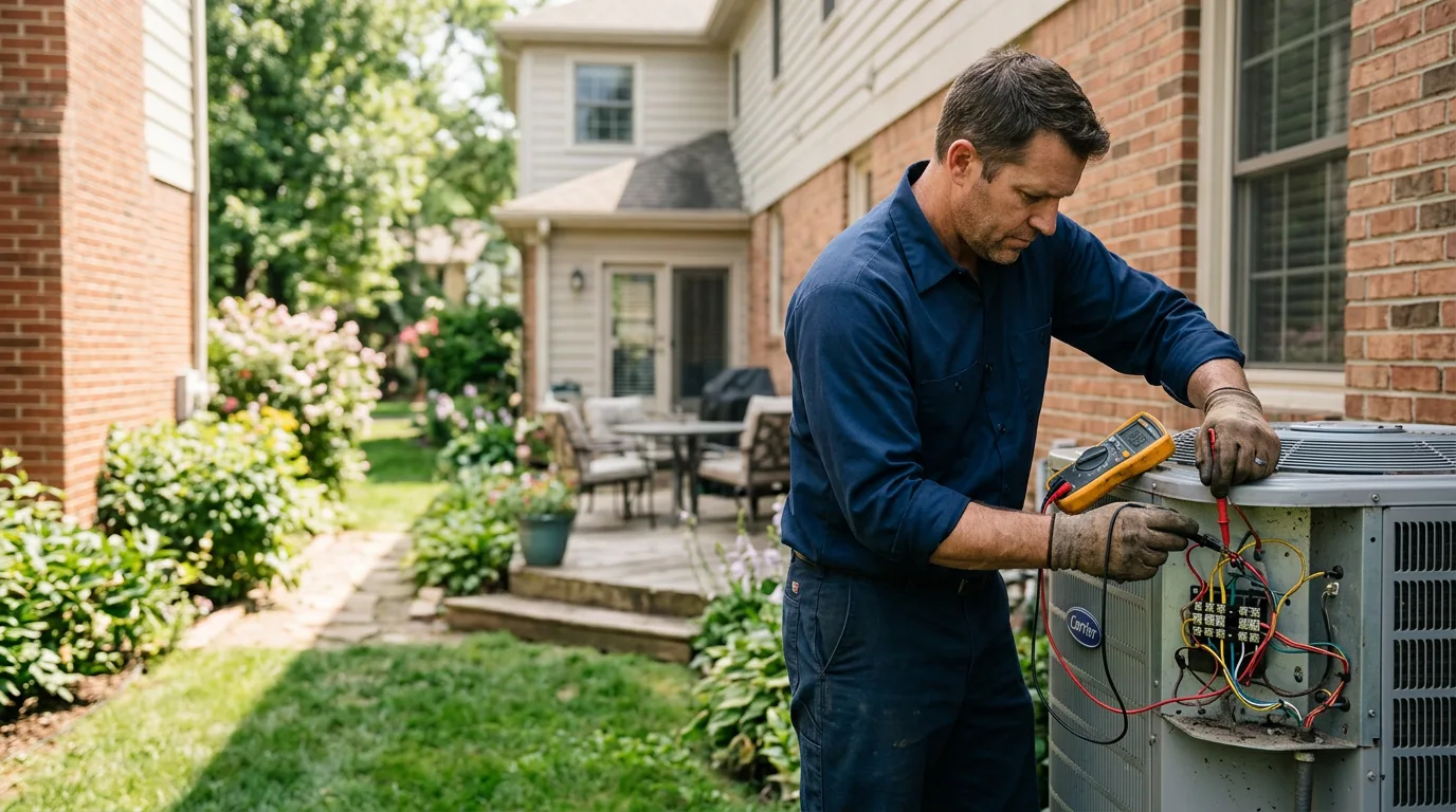 HVAC technician working near Waban, MA